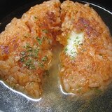 ケチャップ焼おにぎり飯スープ